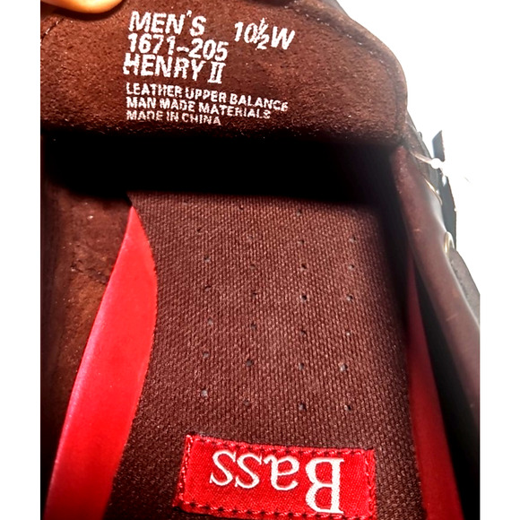 Men's GH Bass & Co. Henry II Slip On Leather Loafers 10 1/2 W-Burgundy -NEW - Picture 7 of 7